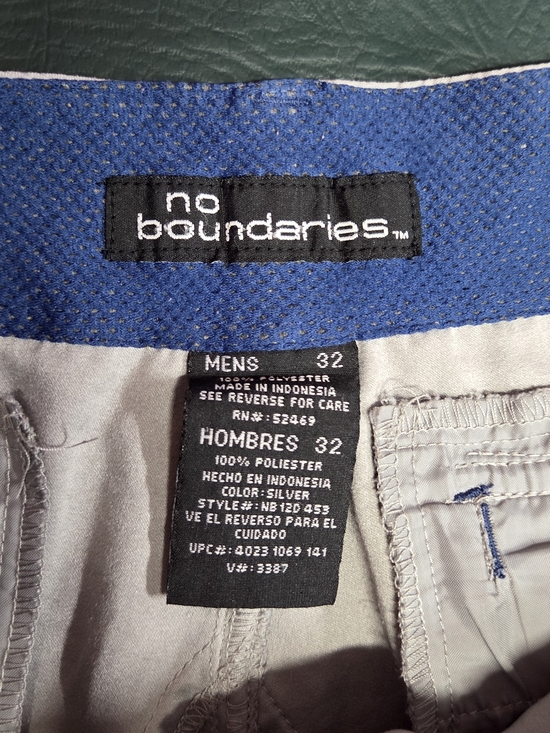 **No Boundries Men's Beige Cargo Shorts - Lightweight Summer Utility** - Picture 7 of 9